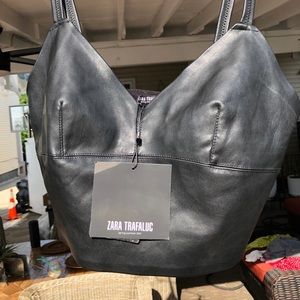 Zara Women’s Crop Top Faux Leather